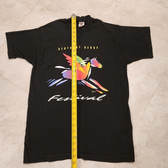 VTG 90s Kentucky Derby Festival Mens M Medium 1996 Single Stitch USA T Shirt - Picture 6 of 9